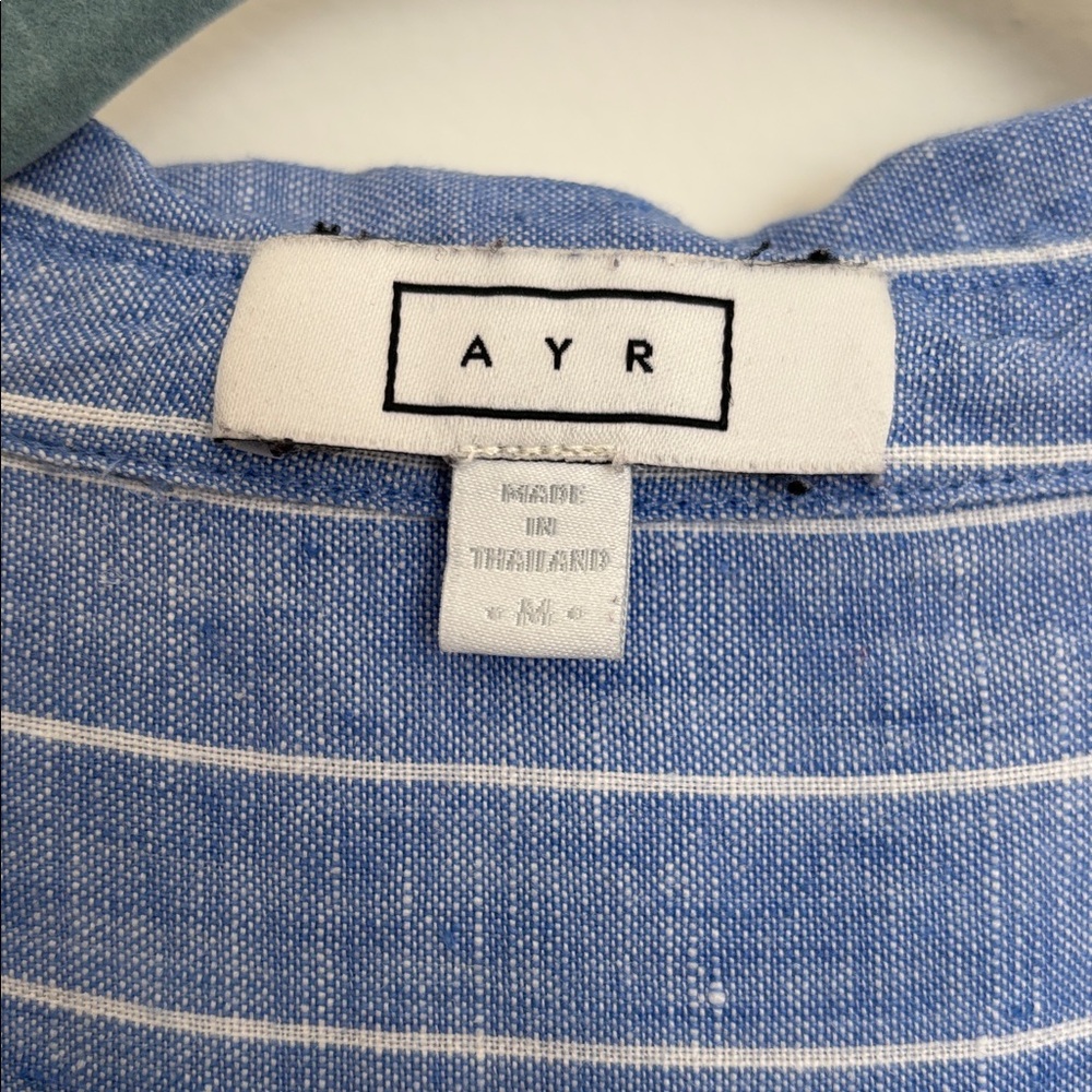 AYR The Deep End Linen Stripe Sz M - Picture 3 of 4